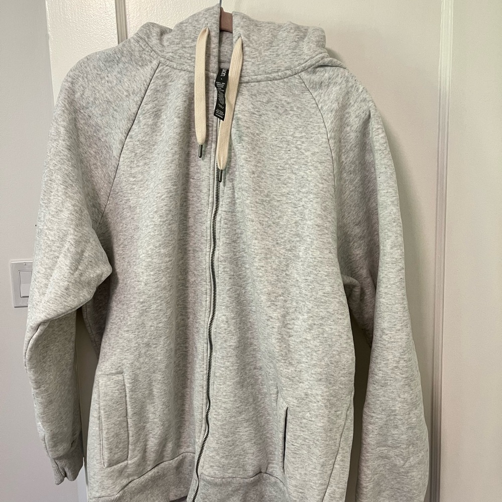Vuori restore full zip  Gray Zip-Up Hoodie